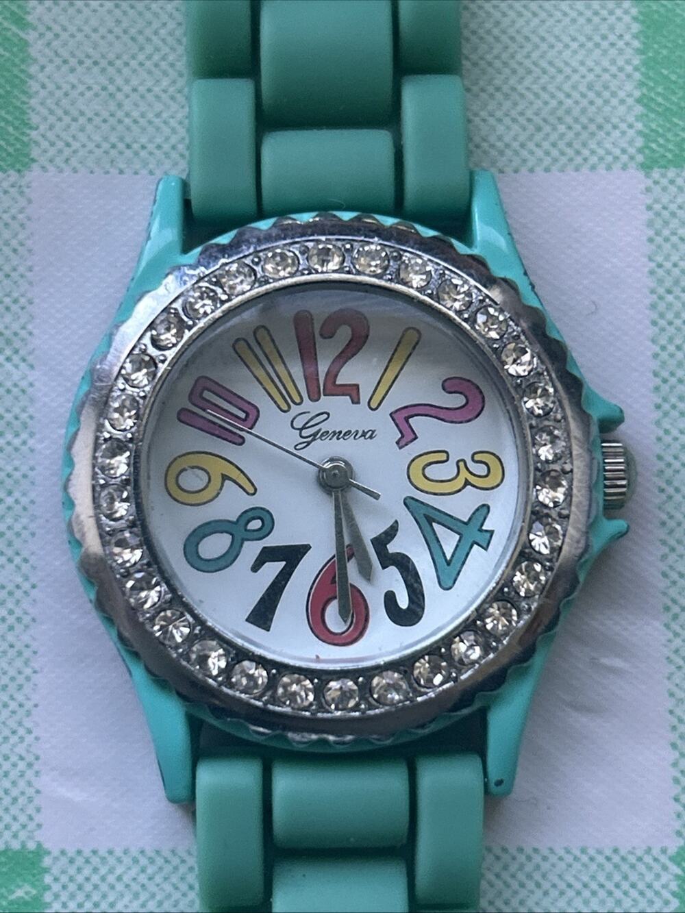 Geneva Multicolored Hour Marker Women’s Quartz Watch